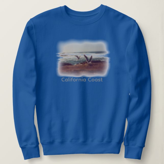 Seagulls on California Coast Sweatshirt (Design vorne)