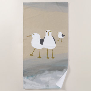 Seagulls Strandtuch