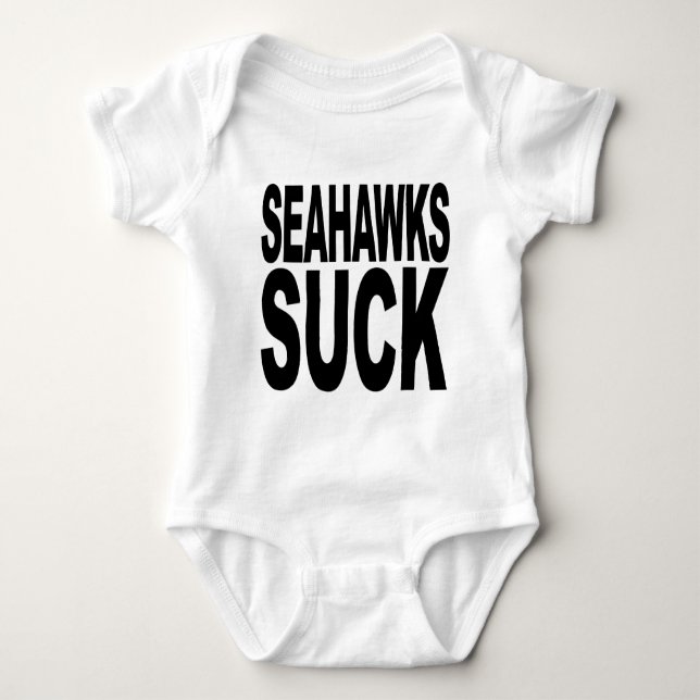 Seahawks sind zum Kotzen Baby Strampler (Vorderseite)