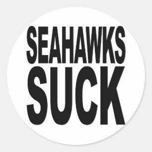 Seahawks Sind zum Kotzen Runder Aufkleber