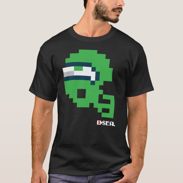 Seahawks Tecmo Bowl Helmet T - Shirt (Vorderseite)