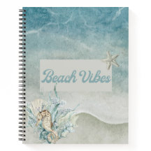 Seahorse Beach Thème Carnet Spiral