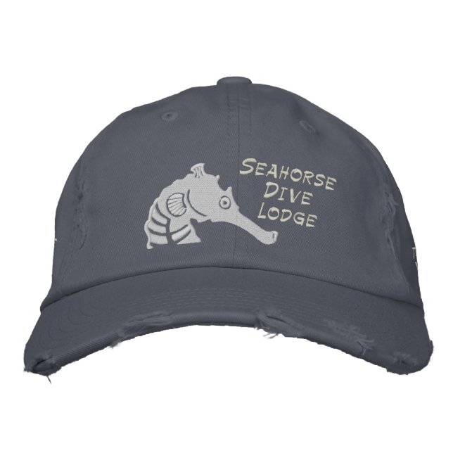 Seahorse Dive Lodge Casquette brodé (Devant)
