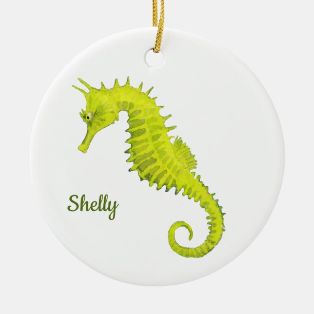 Seahorse Keramik Ornament (Vorne)
