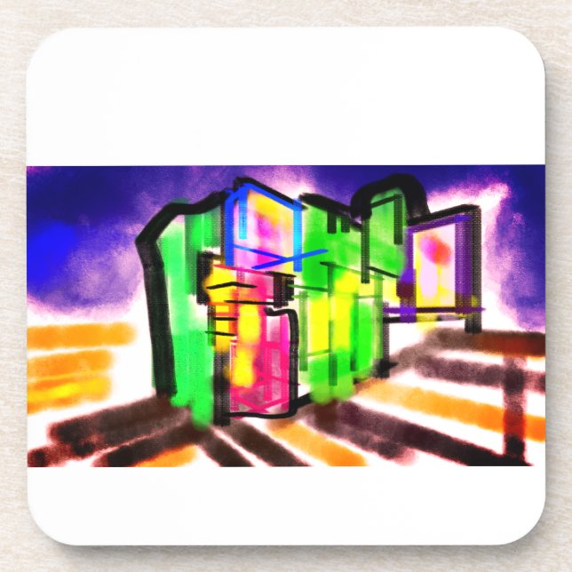 Seahorse love  getränkeuntersetzer (Vorderseite)