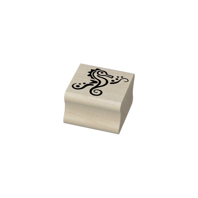 Seahorse Ocean Life Sea Tropical Gummistempel (Stempel)
