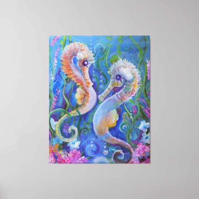 Seahorse Paradise Leinwanddruck (Vorderseite)