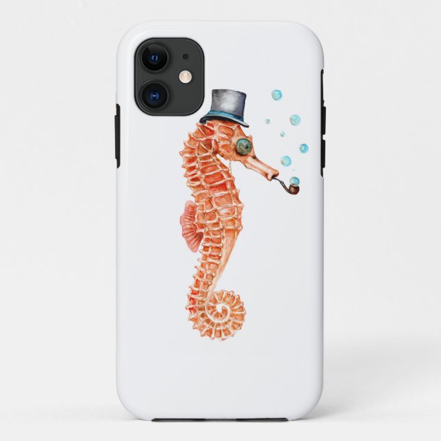 Seahorse Steampunk Case-Mate iPhone Hülle (Rückseite)