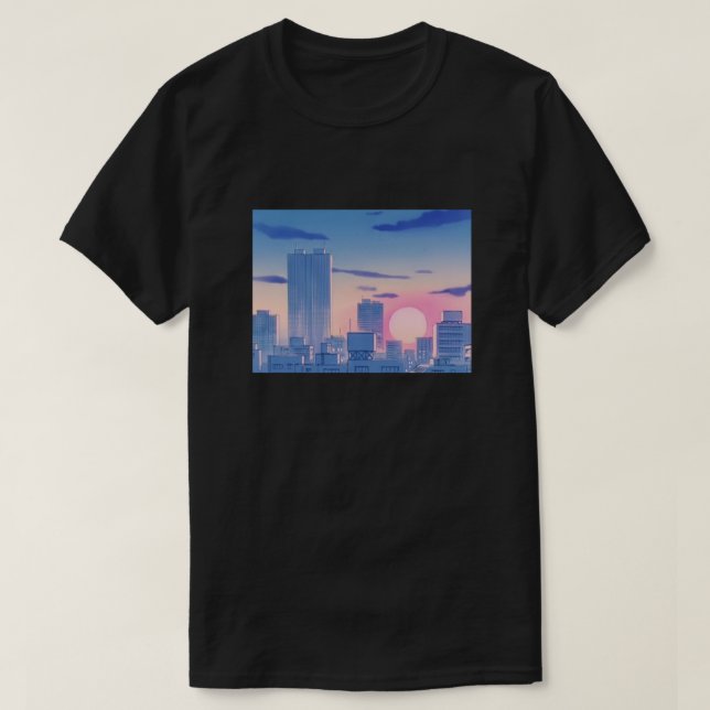 Seailor Moon City Landscape Classic T-Shirt (Design vorne)