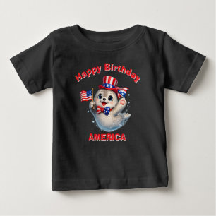 Seal (5ad) Patriotisches Kinder T-Shirt