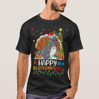 Seal Animal Lover Funny Happy Seal HelloThanksMas  T-Shirt