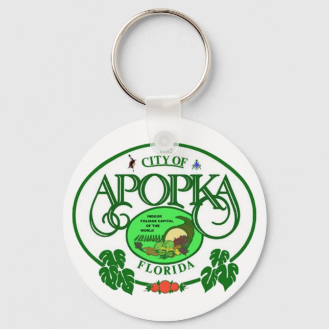 Seal of Apopka, Florida Keychain Schlüsselanhänger (Vorderseite)