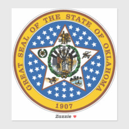 Seal Of Oklahoma Car Truck Window Aufkleber