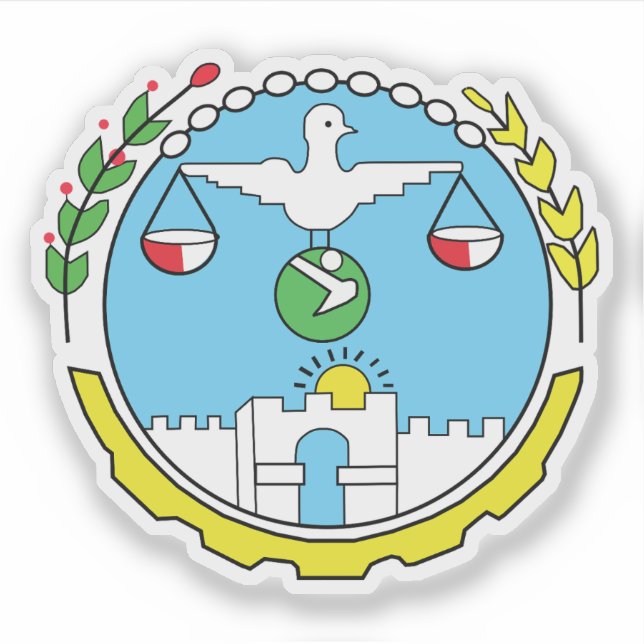 Seal of the Harari Region, Ethiopia Aufkleber (Vorderseite)