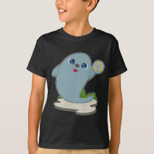 Seal Volleyballspieler Volleyball T-Shirt