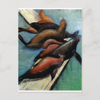 Sealions Postkarte