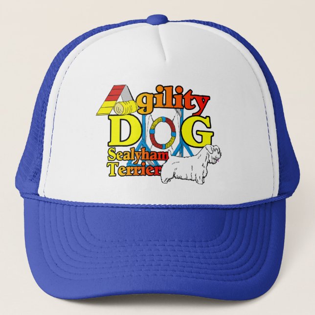 Sealyham_Terrier_Agility Truckerkappe (Vorderseite)