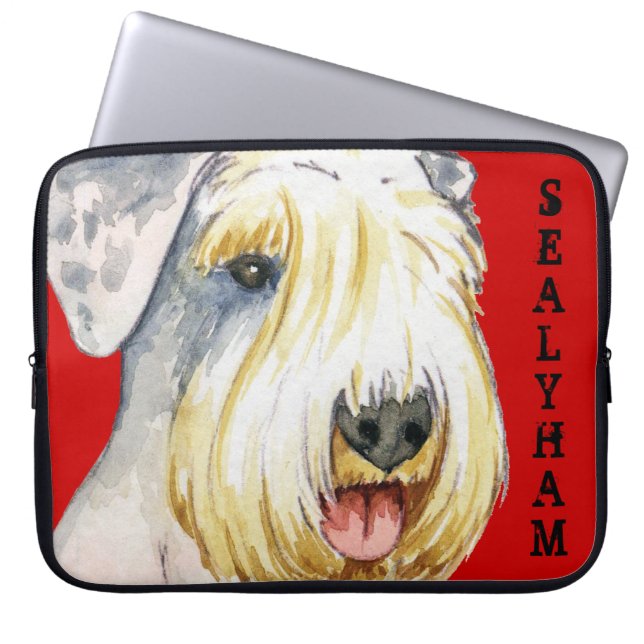 Sealyham Terrier Color Block Laptopschutzhülle (Vorderseite)