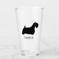 Sealyham Terrier Dog Silhouette Personalisiert