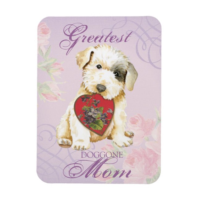 Sealyham Terrier Heart Mama Magnet (Vertikal)