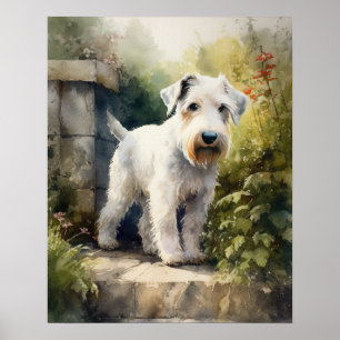Sealyham Terrier Hund Kunst Druck Poster