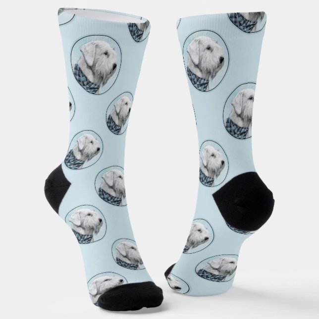 Sealyham Terrier Malerei Niedlich Original Hunde K Socken (Gewinkelt)