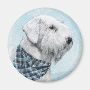 Sealyham Terrier Malerei - Süße Original-Hunde-Kun Magnet