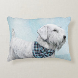 Sealyham Terrier Painting - Niedliche Original Dog Dekokissen