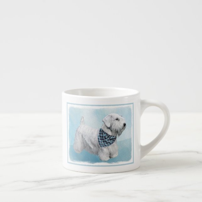 Sealyham Terrier Painting - Niedliche Original Dog Espressotasse (Rechts)