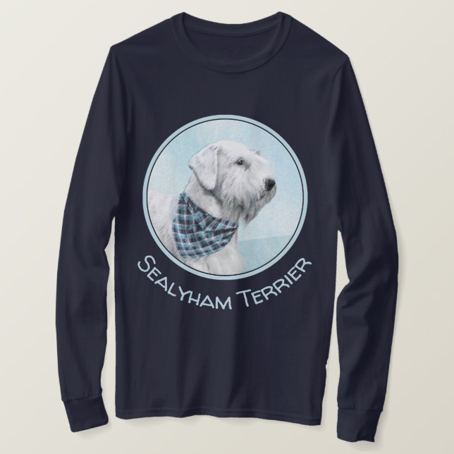 Sealyham Terrier Painting - Niedliche Original Dog T-Shirt (Design vorne)
