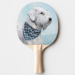 Sealyham Terrier Painting - Niedliche Original Dog Tischtennis Schläger