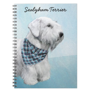 Sealyham Terrier Painting - Niedliche Original Hun Notizblock