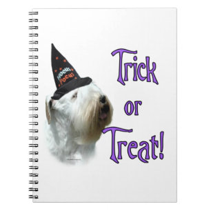 Sealyham Terrier Trick oder Treat Notizblock