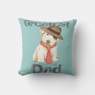 Sealyham Terrier Vater Throw Pillow Kissen