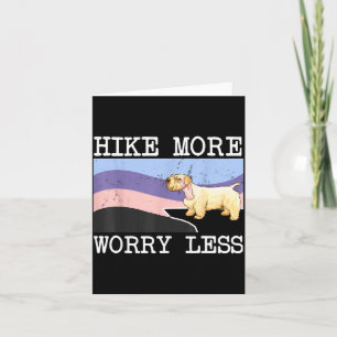 Sealyham Terrier Wandern Sie mehr, sorgen Sie sich Karte