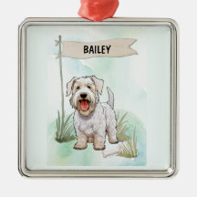 Sealyham Terrier Wasserfarben personalisierter Hun