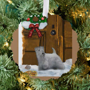 Sealyham Terrier Weihnachtsgeschenke Ornament Karte