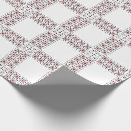 SEAM MATCHES: Valentine Red Heart Wrapping Paper Geschenkpapier