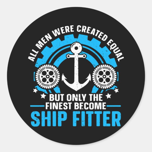 Seaman Sailor Naval Ship Fitter  Runder Aufkleber (Vorderseite)