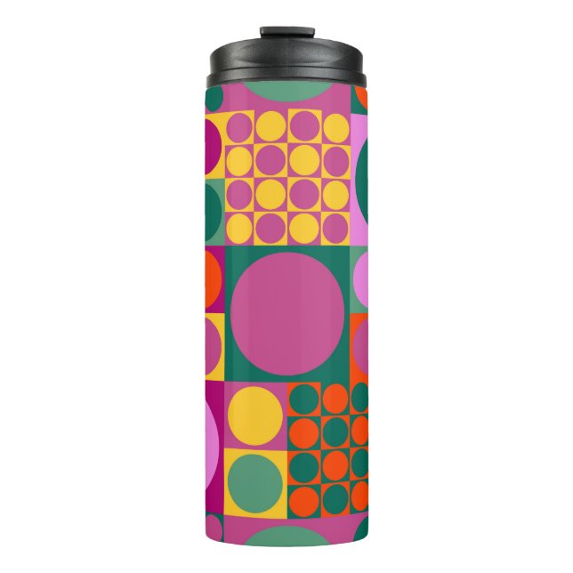 Seamless abstract geometric background pattern,  r thermosbecher (Vorderseite)