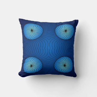 Seamless Abstract Spiral Geometric Pattern Kissen