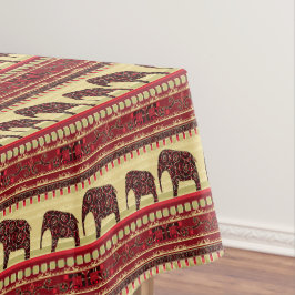 Seamless african ethno design ornamental elephant tischdecke