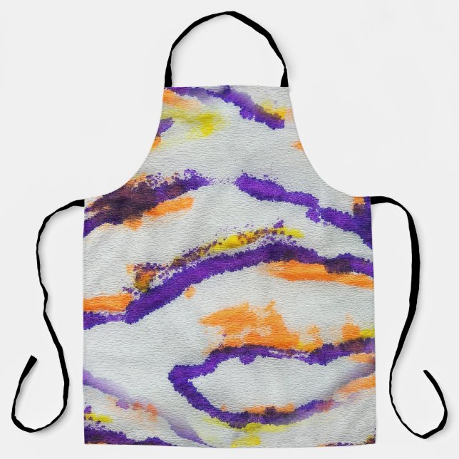 Seamless animal zebra. Dirty art pattern. Abstract Schürze (Vorderseite)