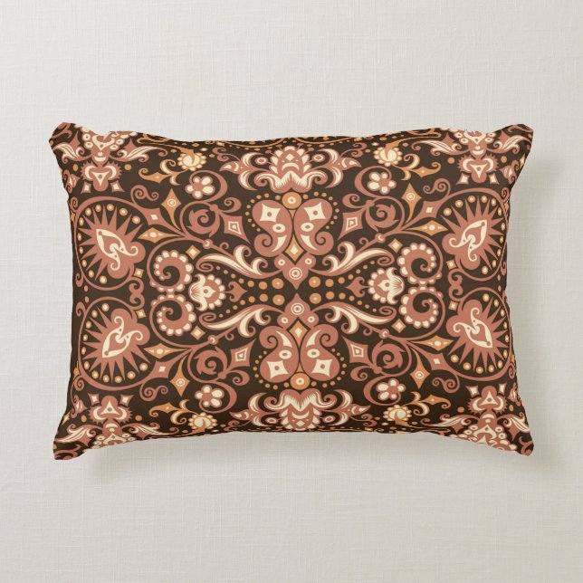 Seamless Arabesque Floral Pattern. Art Deco Style  Dekokissen (Vorderseite)
