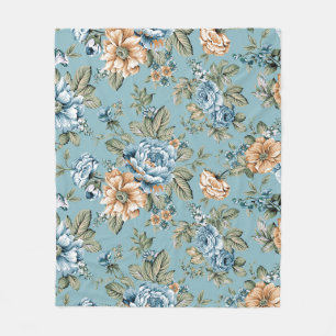 Seamless beautiful watercolor botanische Blume mit Fleecedecke