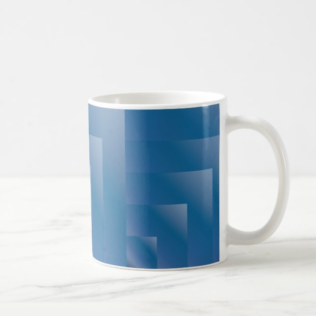 Seamless Blueberry Gradient Kaffeetasse (Rechts)