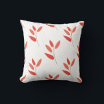 seamless botanical  simple pattern  with bright pl kissen<br><div class="desc">vector illustration in the form of seamless pattern on botanical theme with plants in a monochrome palette on white background. Can be used as prints for clothes and textiles. Different options to implement your ideas.</div>