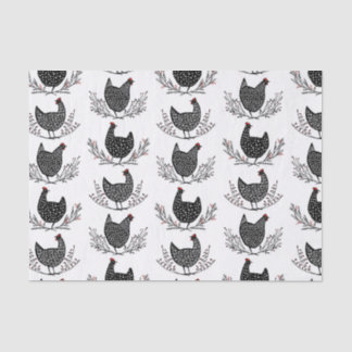 Seamless chicken pattern seidenpapier