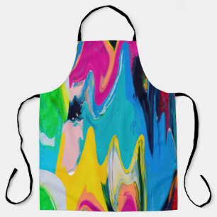 Seamless colorful abstract pattern, watercolor wal schürze