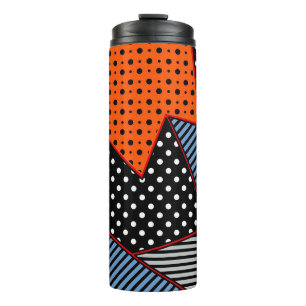 seamless creative pattern with geometric compounds thermosbecher